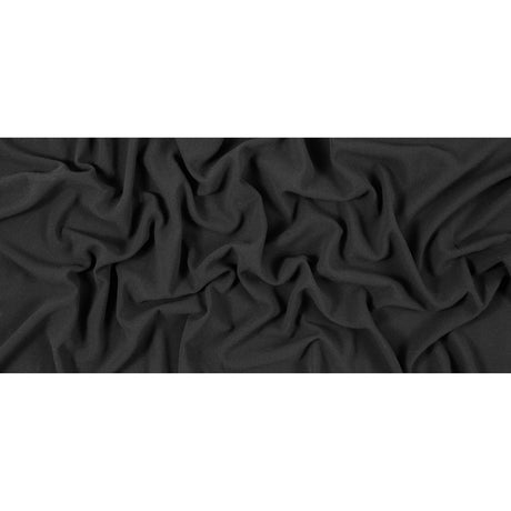 Italian Black Blended Rayon Crepe