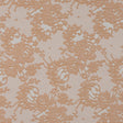Metallic Butterscotch and White Lacey Floral Brocade