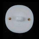 White and Gold 2-Piece Plastic Button - 48L/30.5mm