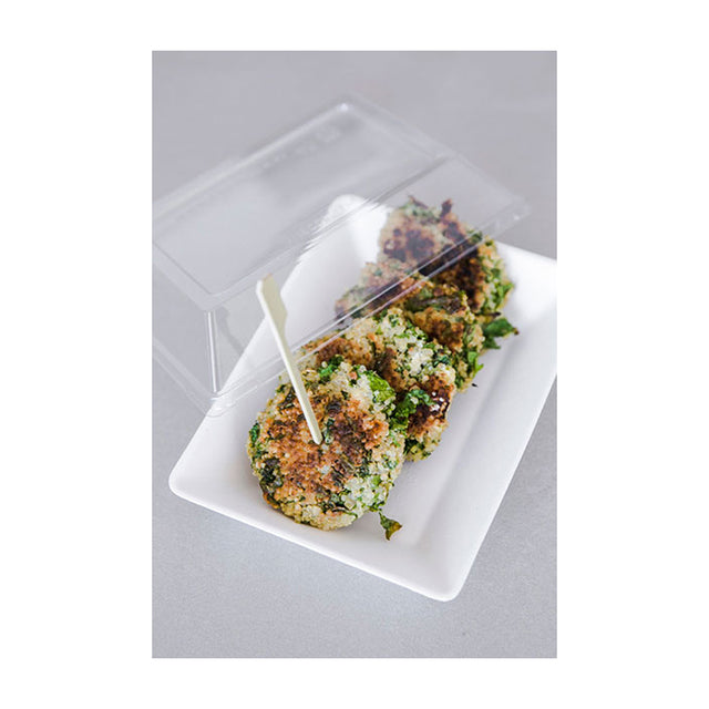 Packnwood Clear Recyclable Lid for 210ECOD4028, 15.7" x 10.7" x 1.77" H, Case of 25