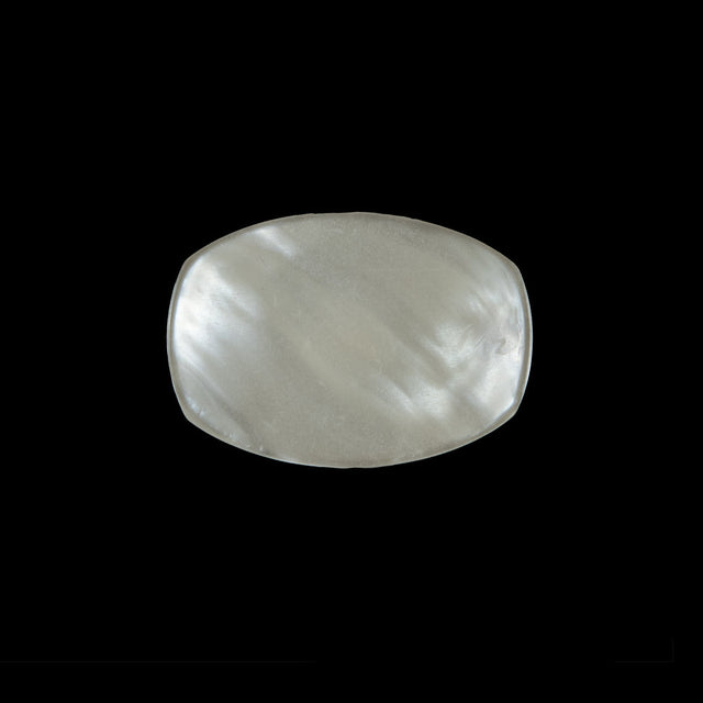 Ivory Iridescent Plastic Button - 36L/23mm
