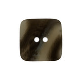 Olive Gray Square Two-Hole Plastic Button - 36L/23mm