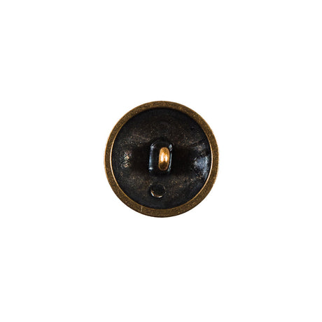 Antique Gold Coat of Arms Crest Metal Button - 24L/15mm