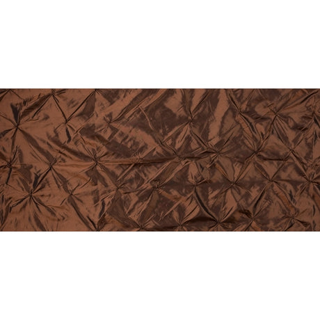 Rust and Black Iridescent Pintucked Taffeta