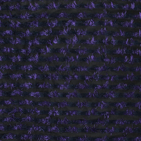 Meadow Violet and Black Striped Peek-a-Boo Polyester Woven