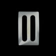 Ivory Plastic Buckle - 2.5"