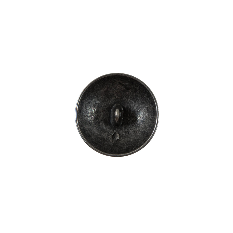 Silver Coat of Arms Crest Metal Button - 24L/15mm