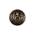 Antique Gold Coat of Arms Crest Metal Button - 35L/22mm