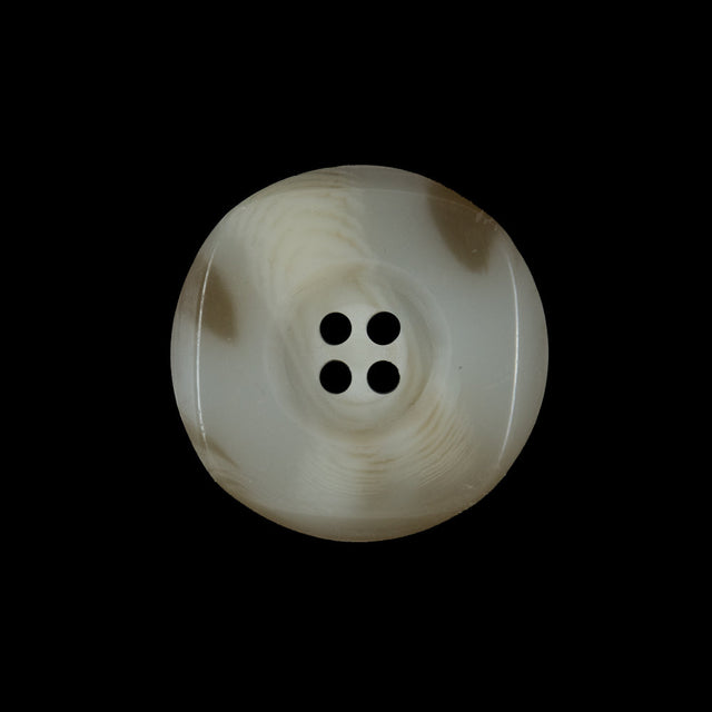 Ivory and Beige Horn Button - 36L/23mm