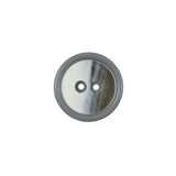 Gray, Beige and White 2-Hole Plastic Button - 24L/15mm
