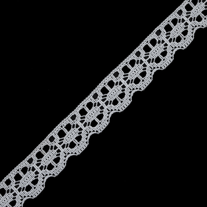 White Lace Crochet Trim - 1.25"
