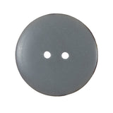 Gray 2-Hole Plastic Button - 44L/28mm