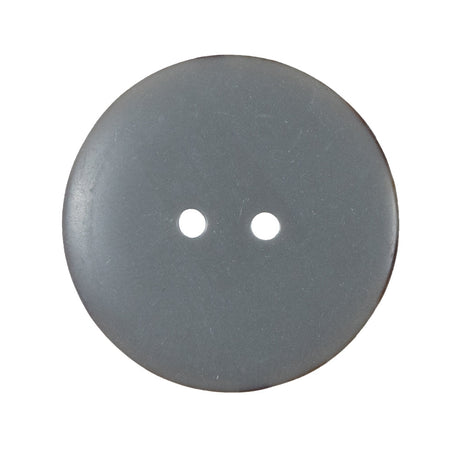 Gray 2-Hole Plastic Button - 44L/28mm