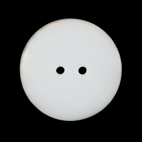 Ivory 2-Hole Plastic Button - 44L/28mm