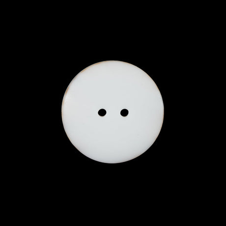 Ivory, Beige and Gray 2-Hole Plastic Button - 33L/21mm