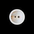 Ivory, Beige and Gray 2-Hole Plastic Button - 33L/21mm