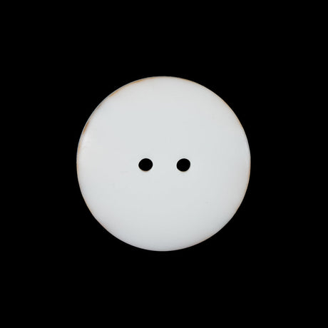 Ivory 2-Hole Plastic Button - 36L/23mm