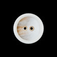 Ivory 2-Hole Plastic Button - 36L/23mm