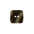 Olive Gray Square Two-Hole Plastic Button - 24L/15mm