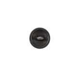 Silver Etched Metal Button - 18L/11.5mm