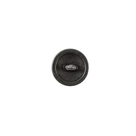 Silver Etched Metal Button - 18L/11.5mm