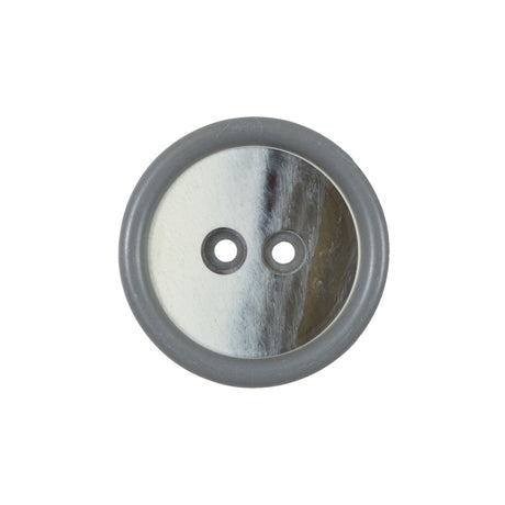 Gray 2-Hole Plastic Button - 36L/23mm