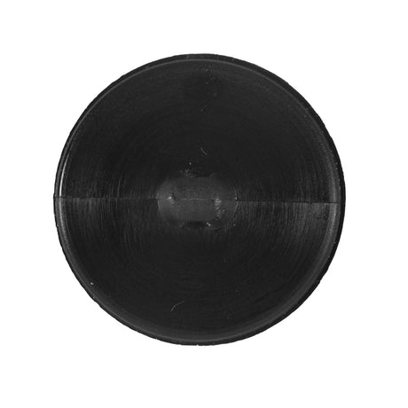 Black Dome Shaped Plastic Button with Rhinestone Center - 44L/28mm