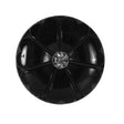 Black Dome Shaped Plastic Button with Rhinestone Center - 44L/28mm
