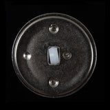 White and Gray Plastic Shank-Back Button - 50L/32mm