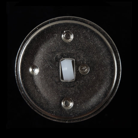White and Gray Plastic Shank-Back Button - 50L/32mm