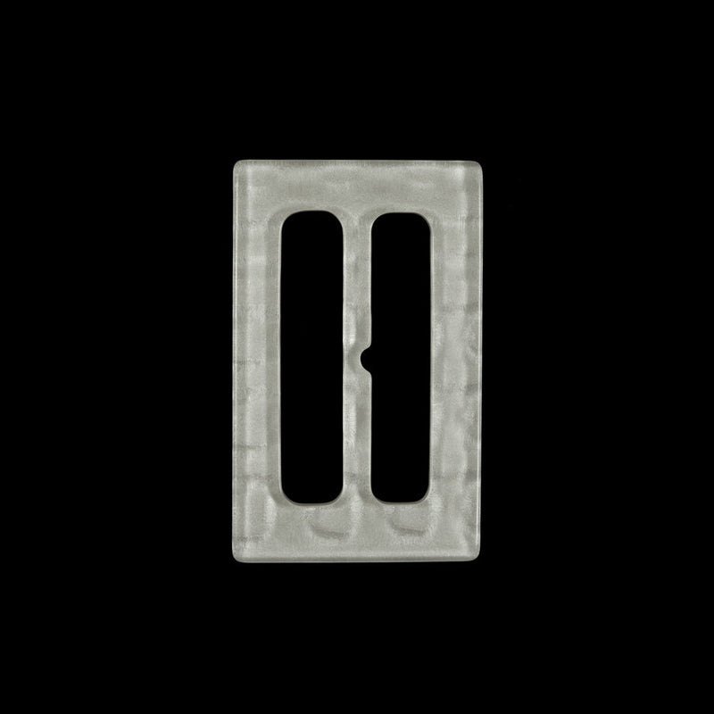 Ivory Rectangular Plastic Buckle - 2"