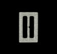 Ivory Rectangular Plastic Buckle - 2"