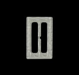 Ivory Rectangular Plastic Buckle - 2"