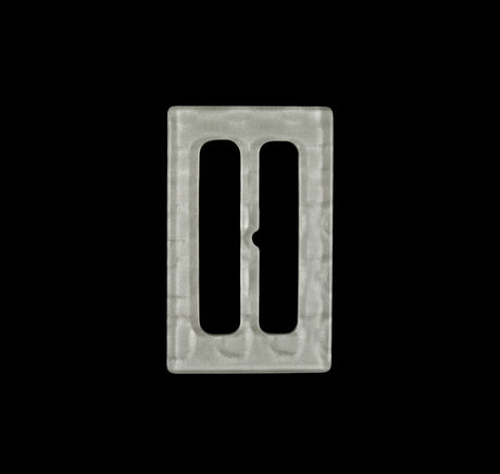 Ivory Rectangular Plastic Buckle - 2"