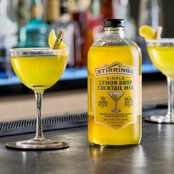 Stirrings Lemon Drop Cocktail Mix 750 mL - 6/Case