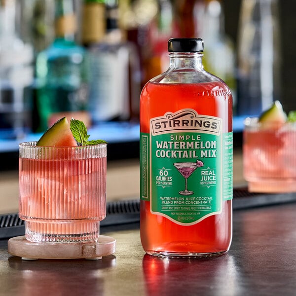 Stirrings Watermelon Cocktail Mix 750 mL - 6/Case