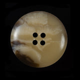 Beige and Brown Tire Shaped Rim 4-Hole Plastic Button - 45L/29mm