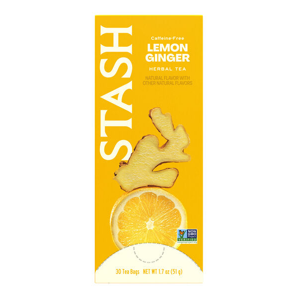 Stash Lemon Ginger Herbal Tea Bags - 30/Box
