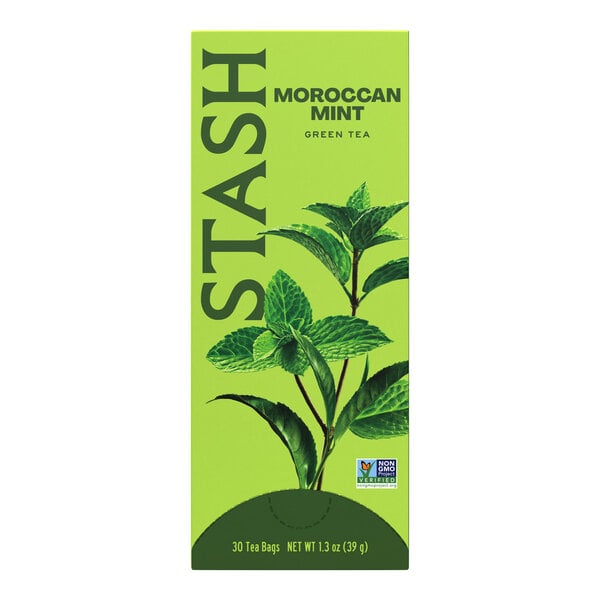 Stash Moroccan Mint Green Tea Bags - 30/Box
