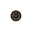 Bronze Etched Metal Button - 24L/15mm