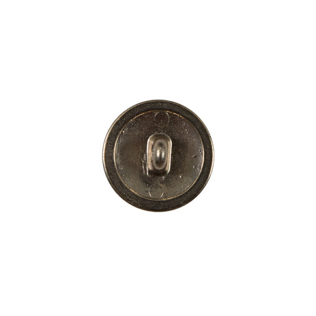 Gold Floral Etched Metal Shank Back Button - 24L/15mm