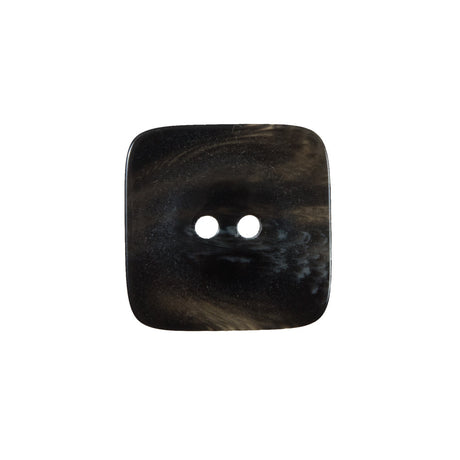 Black Square Two-Hole Plastic Button - 32L/20mm
