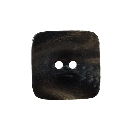Black Square Two-Hole Plastic Button - 36L/23mm