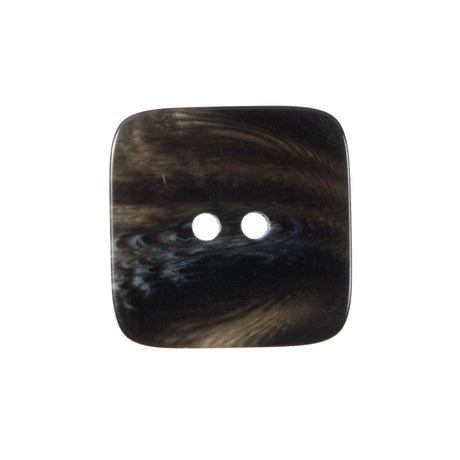 Black Square Two-Hole Plastic Button - 36L/23mm