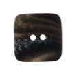 Black Square Two-Hole Plastic Button - 44L/28mm