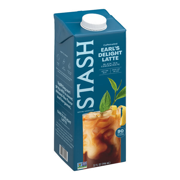 Stash Earl's Delight Latte Black Tea Concentrate 32 fl. oz. - 6/Case