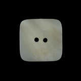 White Square Two-Hole Plastic Button - 36L/23mm