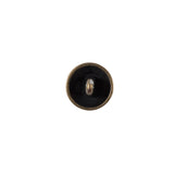 Antique Gold Etched Dome-Shaped Metal Button - 18L/11.5mm