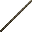 Metallic Gold and Black Braided Cord - 0.5"