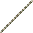 Arcadian Green and Gold Metallic Geometric Trimming - 0.5"